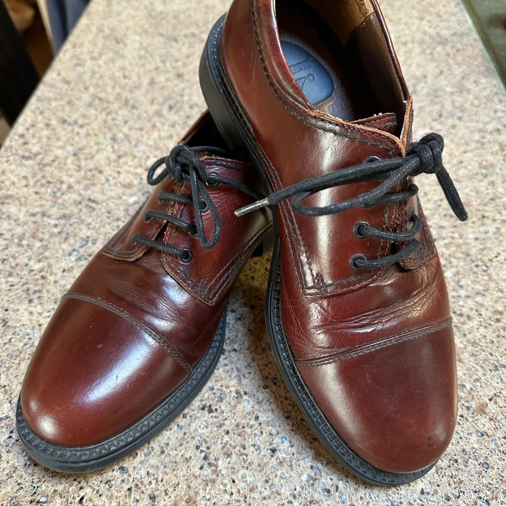 Men's Dockers Brown Leather Derby Shoes